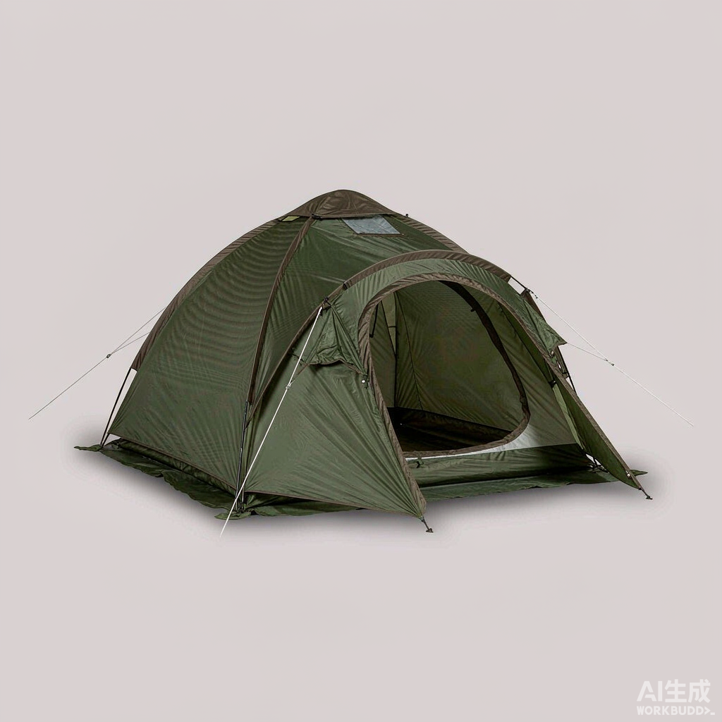Eco Friendly Camping Tent 4-Person Blue Aluminum Alloy High Quality Guaranteed